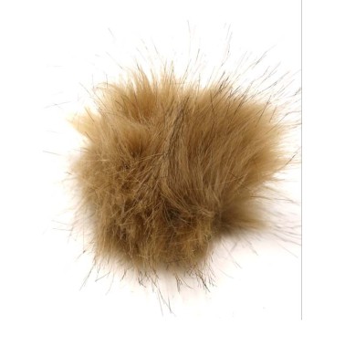 Pompón de pelo imitación piel para gorros y accesorios