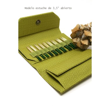 Lykke - Kits agujas circulares intercambiables de madera en 3.5 " (9 cms)  y 5" (12 cms)