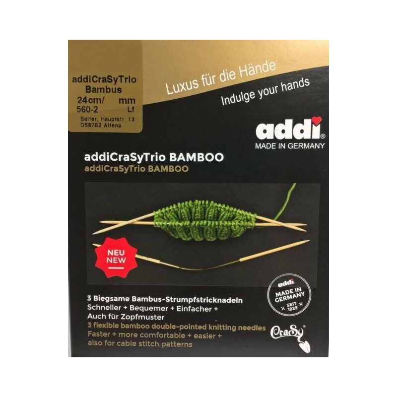 Addi -  AddiCrasyTrio Flexible Bamboo dpn
