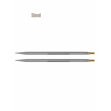 Hiya Hiya - * Agujas Steel 4" (10cms) ó 5"(12cms) - Agujas circulares METAL intercambiables
