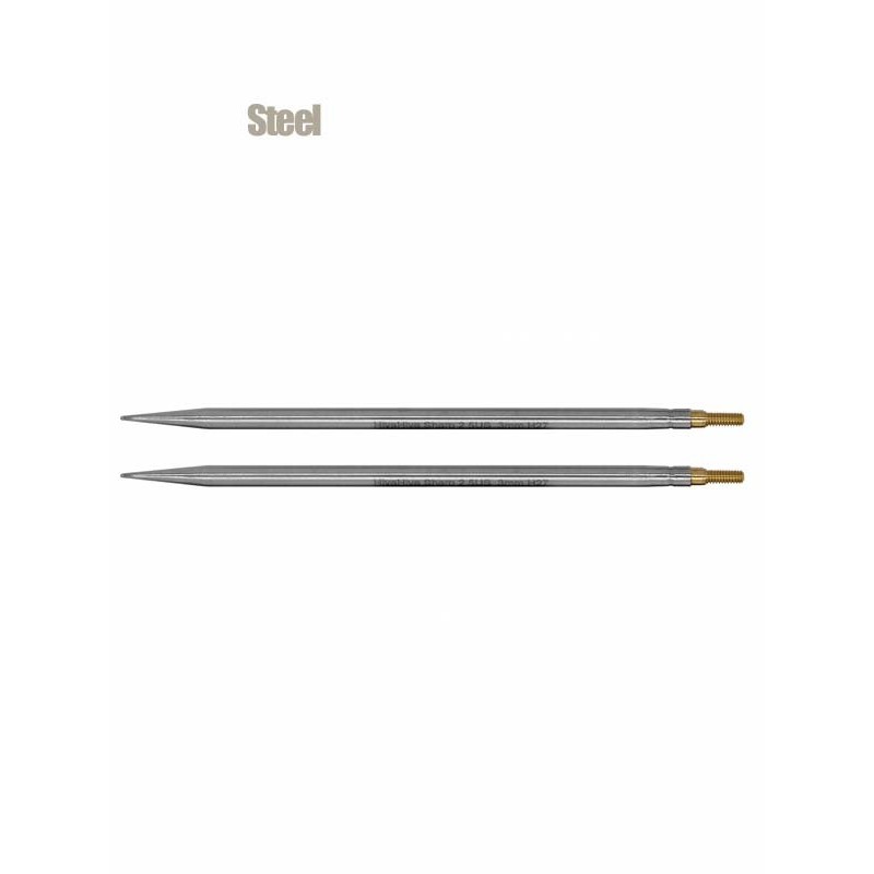 Hiya Hiya - * Agujas Steel 4" (10cms) ó 5"(12cms) - Agujas circulares METAL intercambiables