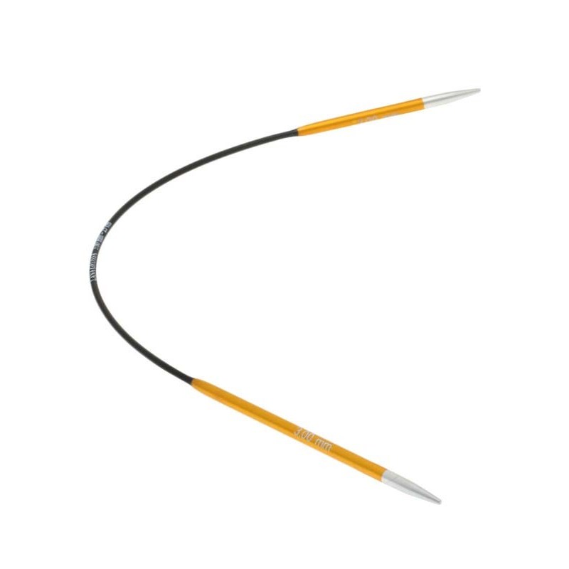 Knit Pro Lana Grossa Fixed Circular knitting needle Aluminium Rainbow