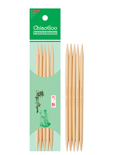 Chiaogoo - Double point needles 15 cms DPN bamboo