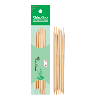 Chiaogoo - Aiguilles doubles pointes 15 cm DPN bambou