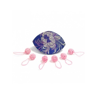 Hiya Hiya - Set marcapuntos ovillo rosa con estuche