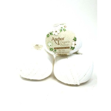 Anchor Organic Cotton - Snowy white 1331 blanco
