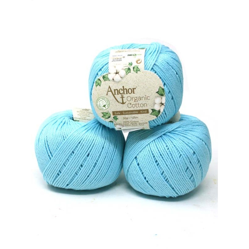 Anchor Organic Cotton - Turquoise Waters 00129