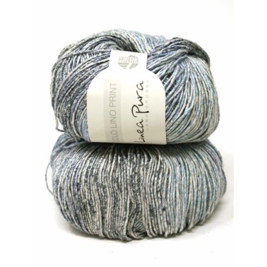 Solo Lino Print - Grey - Beige - Jeans 154