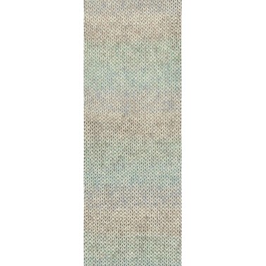 Solo Lino Print - Grey Beige Green Blue 155