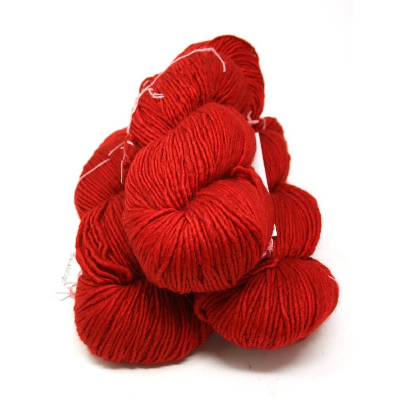 Malabrigo Worsted - Ravelry Red 611 hilo worsted ideal para proyectos rápidos