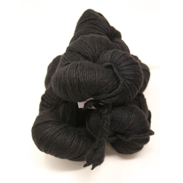 Malabrigo Worsted - Black 195 hilo worsted ideal para proyectos rápidos