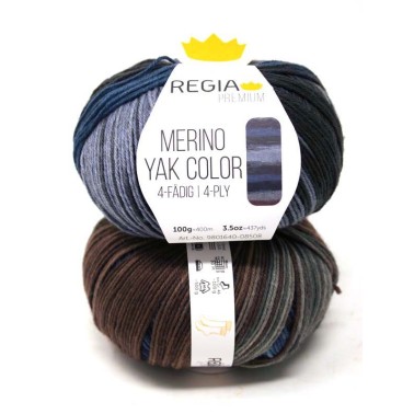 Regia - Merino Yak Premium Color 8508 Ocean gradient