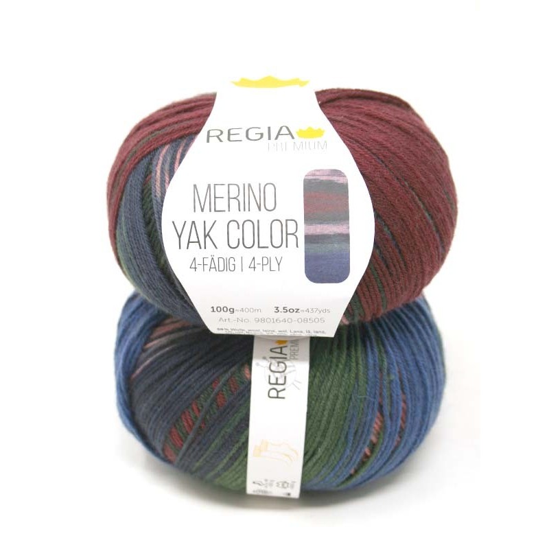 Regia - Merino Yak Premium Color 8505 Terrain gradient