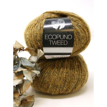 Ecopuno Tweed - 310 Yellow Grey