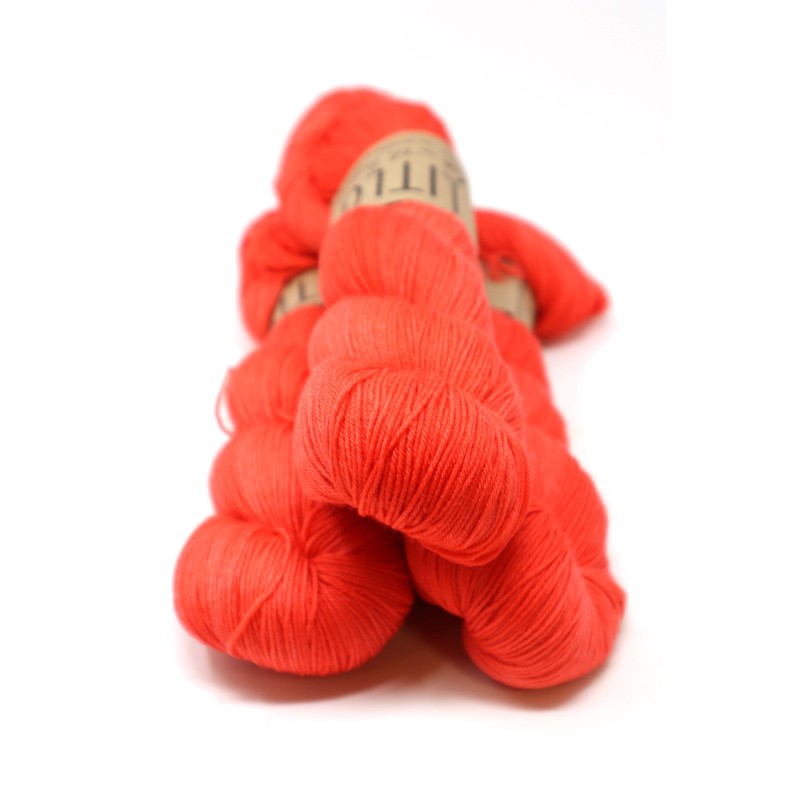 LITLG Fine Sock - Deep Coral