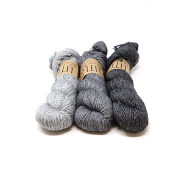 LITLG Fine Sock - Grey Fade Set 3 uds