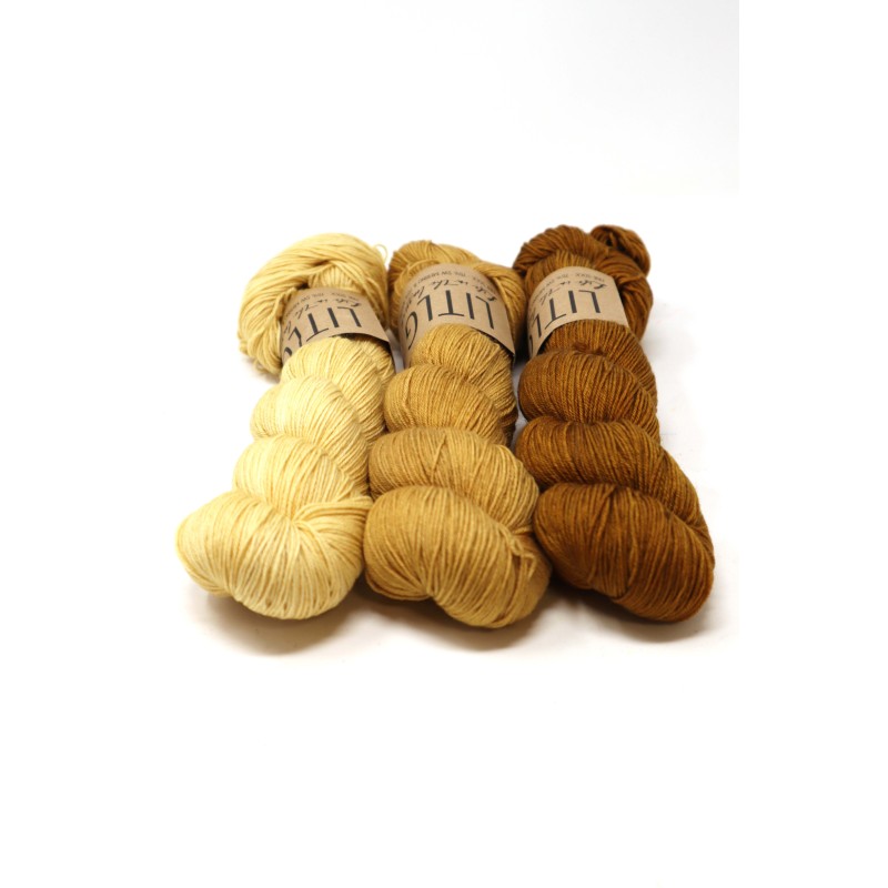 LITLG Fine Sock - Mustard Fade Set 3 uds
