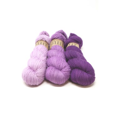 LITLG Fine Sock - Purple Fade Set 3 uds