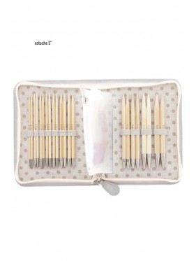 Tulip - Carry C - Set 4" (10cms) or 5" (12cms) - Kit Complete - Interchangeable Bamboo Knitting Needle Set