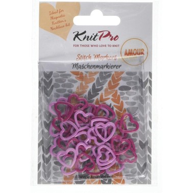 Knit Pro - Marcapuntos Amour metal