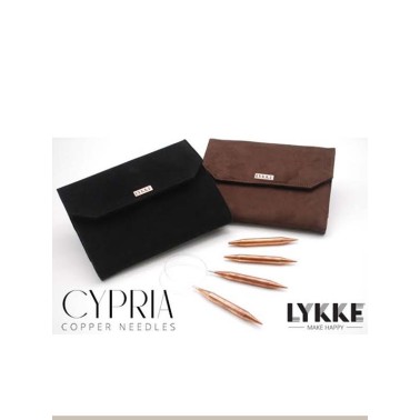 LYKKE - KIT Cypra Agujas Circulares Intercambiables de metal en 3.5" (7 cms) o 5" (12 cms)