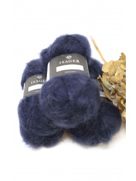 Isager Silk Mohair - 100 Dark Blue