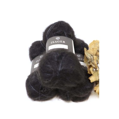 Isager Silk Mohair - 30 Black