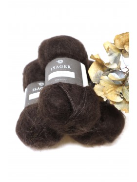 Isager Silk Mohair - 34 Chocolate