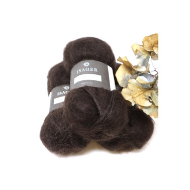 Isager Silk Mohair - 34 Chocolate