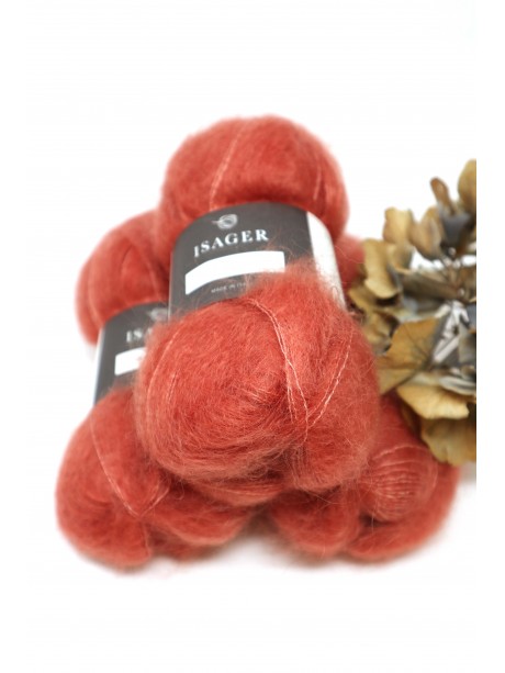 Isager Silk Mohair - 28 Coral