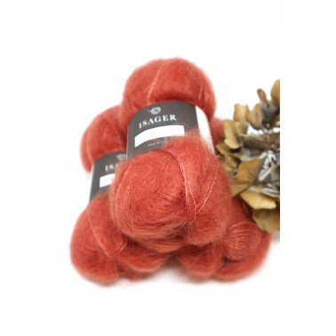 Isager Silk Mohair - 28 Coral
