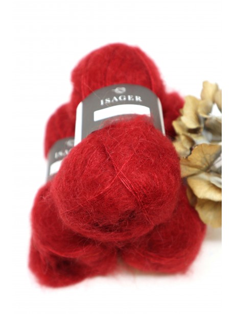 Isager Silk Mohair - Red 32