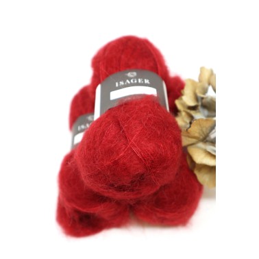 Isager Silk Mohair - Red 32