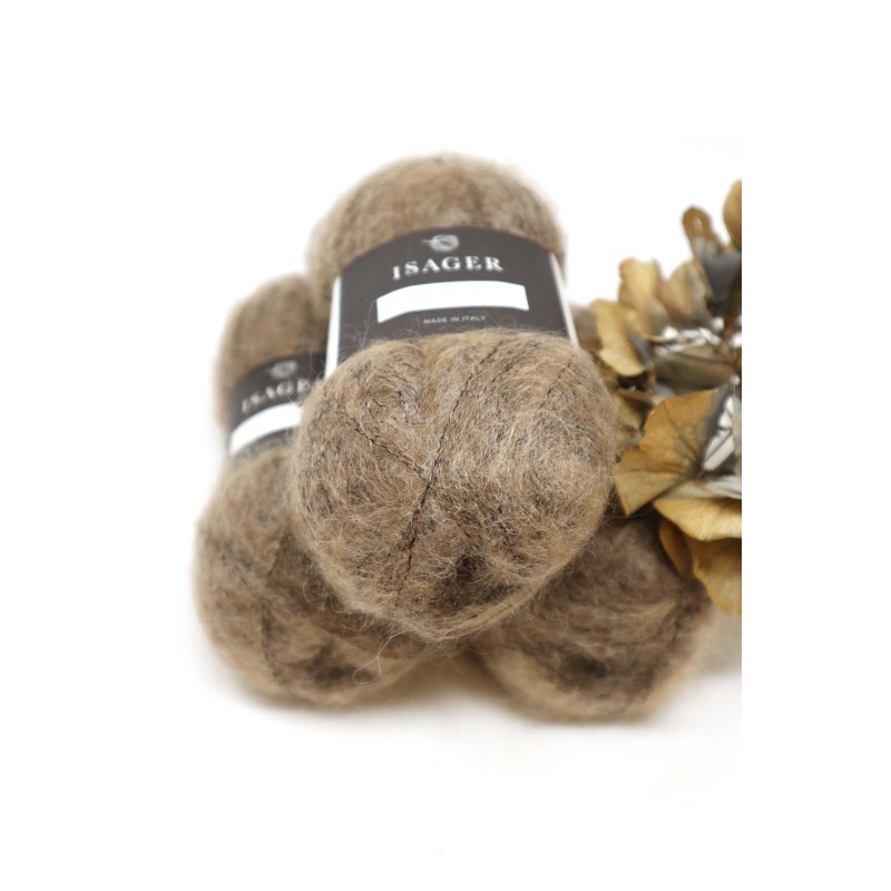 Isager Silk Mohair - 7 Brown