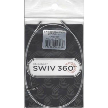 Chiaogoo - SWIV 360 Silver Cable Agujas Circulares intercambiables