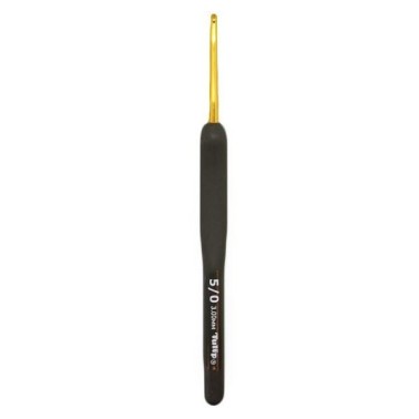 Tulip  - Etimo Black Golden - Ganchillo de Aluminio con empuñadura acolchada