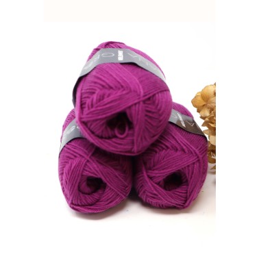 Cashmere Sock Meilenweit  - 52 Fuchsia