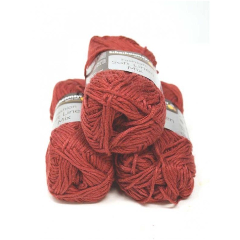 Soft Linen Mix - Red rust 30