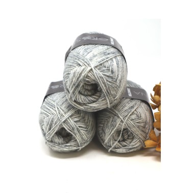 Cashmere Sock Meilenweit 02 Light Grey