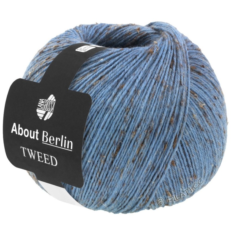 About Berlin Sock Meilenweit 100 Tweed - 903 Dark  Blue