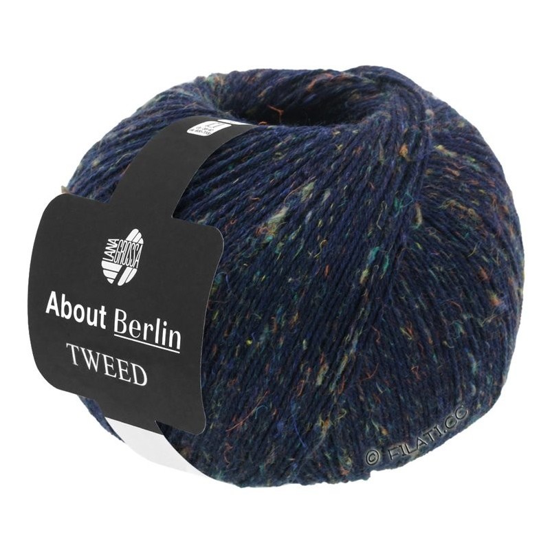About Berlin Sock Meilenweit 100 Tweed - 904 Dark Blue