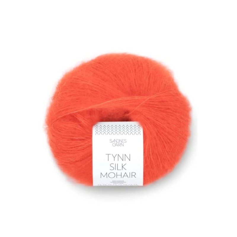 Sandnes Garn Tynn Silk Mohair - 3818 Electric Orange