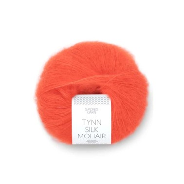 Sandnes Garn Tynn Silk Mohair - 3818 Electric Orange