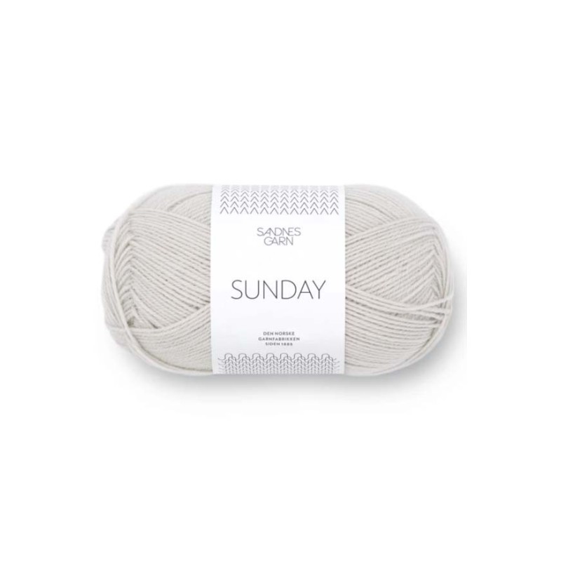 Sandnes Garn Sunday 3820 Light Grey