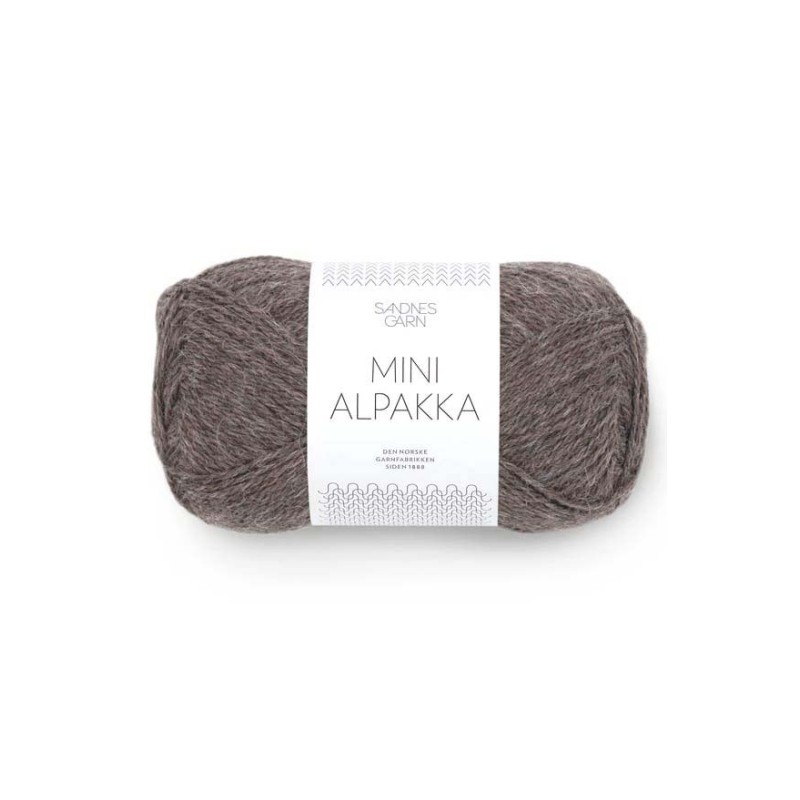 Sandnes Garn Mini Alpakka - 2652 Heathered Medium Brown
