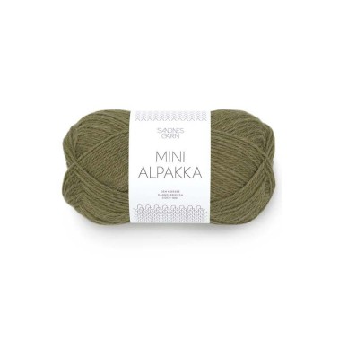 Sandnes Garn Mini Alpakka - 9554 Olive Discontinued
