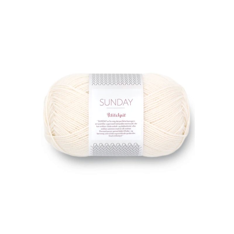Sandnes Garn Sunday 1012 Petite Knit Cream