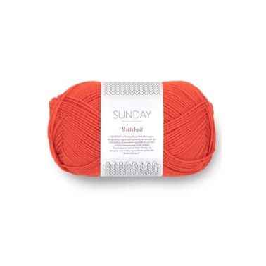 Sandnes Garn Sunday -  3819 Petite Knit Light Electric Orange