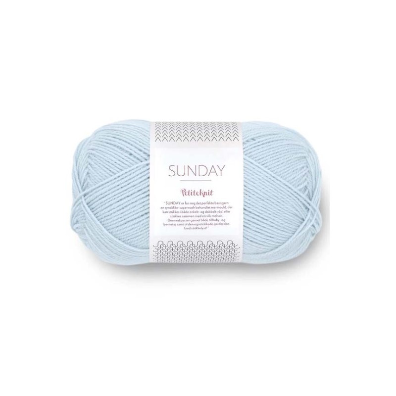 Sandnes Garn Sunday - 6012  Light Blue Petite Knit Discontinued