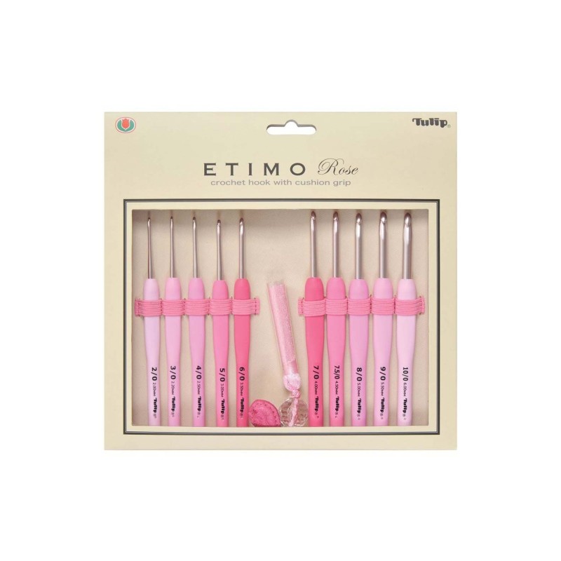 Tulip - Etimo - Set  10 Aiguilles Crochet  Premiun Etimo Rose